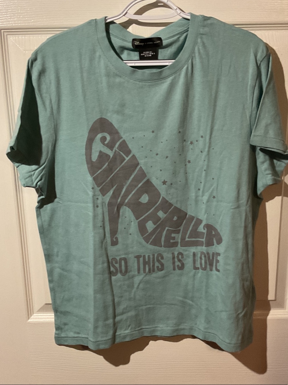 Junk Food Clothing/Disney Collaboration Aqua Green Cinderella Graphic Tee